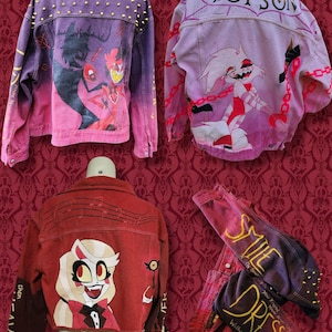 Hazbin hotel Custom handpainted jackets