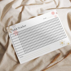 5 Pack Monthly Habit Tracker, PDF Habit Tracker, Printable Habit Tracker