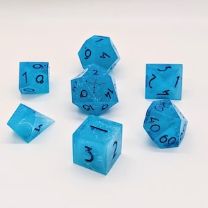 Cerulean City Dice - Set of 7 MADE TO ORDER