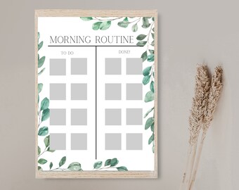 Toddler's Morning/Nighttime Routine Chart