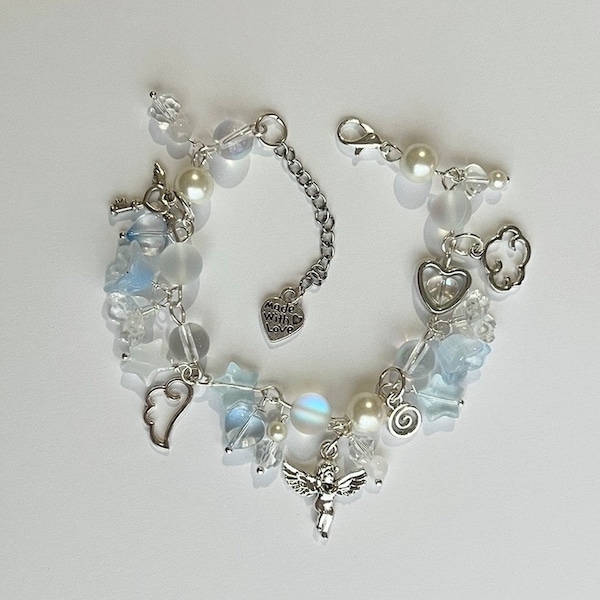 Handmade Baby Blue Charm Bracelet