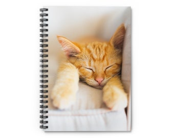 Cat Picture Spiral Notebook - Ruled Line