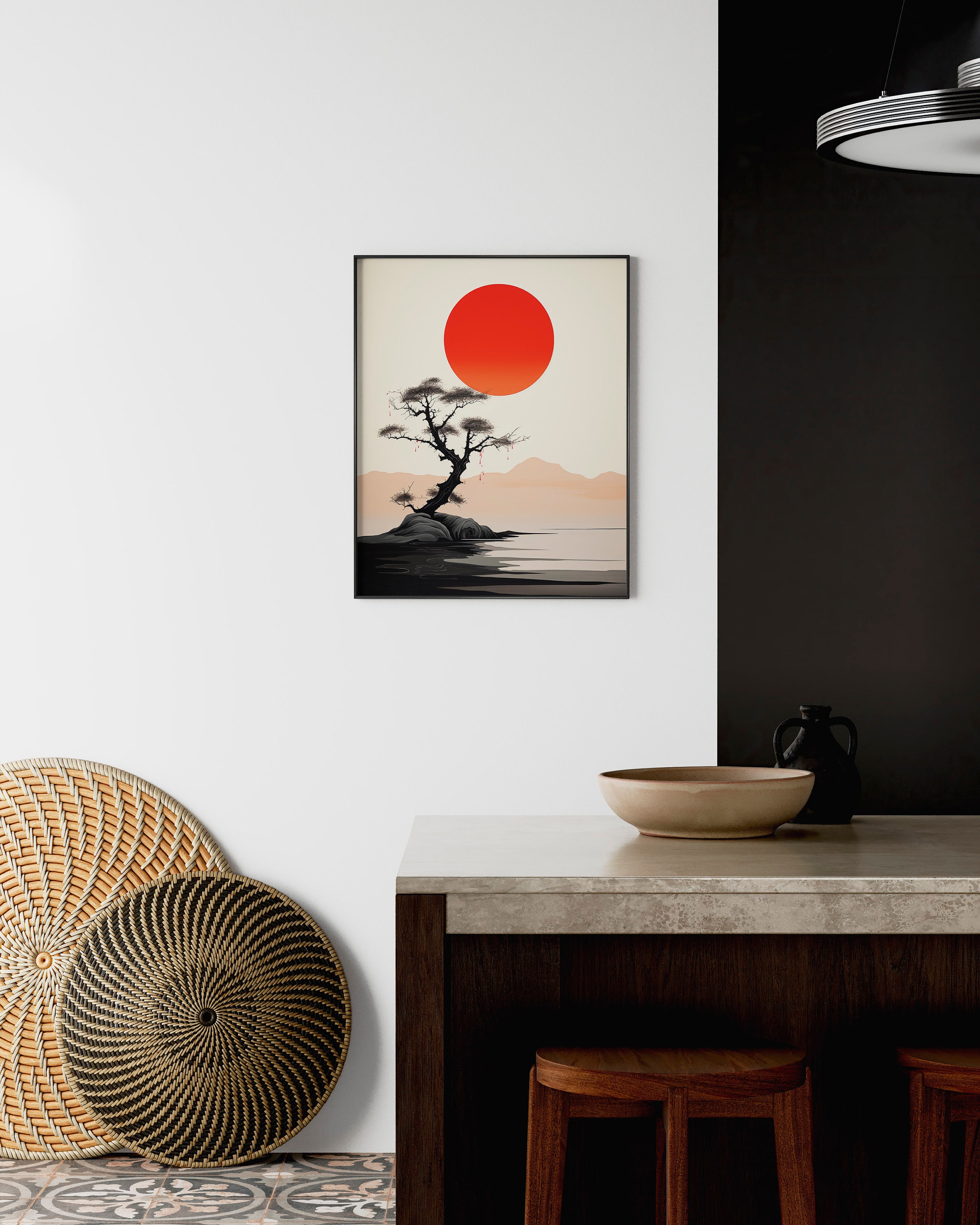 Japandi Scandinavian Wall Art Print Minimalist Modern Neutral Colors — free download
