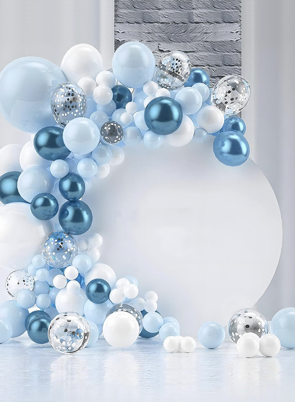 94pcs Blue Balloons Garland Arch Kit Latex Metallic Balloons for Wedding Birthday Party Supplies Baby Shower Decorations Etsy Polska