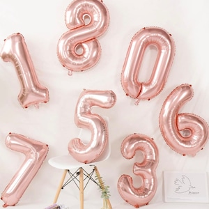 Giant Gold Number Balloons (1 Count), 32&quot; Gold Mylar Foil Number Balloons, Birthday Party Balloons,  Jumbo Number Balloons,Milestone