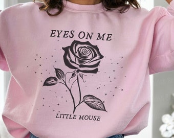 Sudadera Little Mouse, sudadera de cuello redondo "De enemigos a amantes", regalo para amantes de la novela romántica oscura, club de lectura "Moralmente ambiguo".