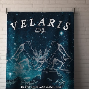 Acotar Stars Blanket, SJM Merch, The Night Court, A Court Of Thorns and Roses Gifts,City Of StarLight Plush Throw,Book Gifts For Her