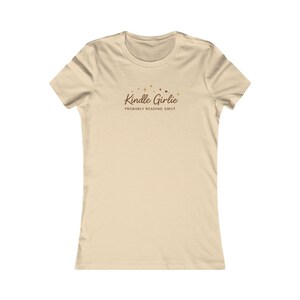 Kindle Reader Shirt | Comfort Colors Tshirt | Kindle Girlie Shirt | Book Lover Shirt | Bookish Gift For Her | Book Lover Gift |Booktok Merch Soft Cream
