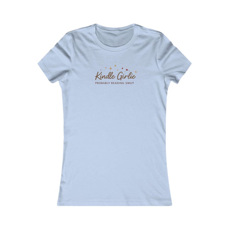 Kindle Reader Shirt | Comfort Colors Tshirt | Kindle Girlie Shirt | Book Lover Shirt | Bookish Gift For Her | Book Lover Gift |Booktok Merch Baby Blue