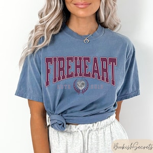 Fireheart Shirt Throne of Glass | Aelin Galathynius Tee | Sarah J Maas Merch | Bookish Gift for Fantasy Readers | SJM Merch | Comfort Colors