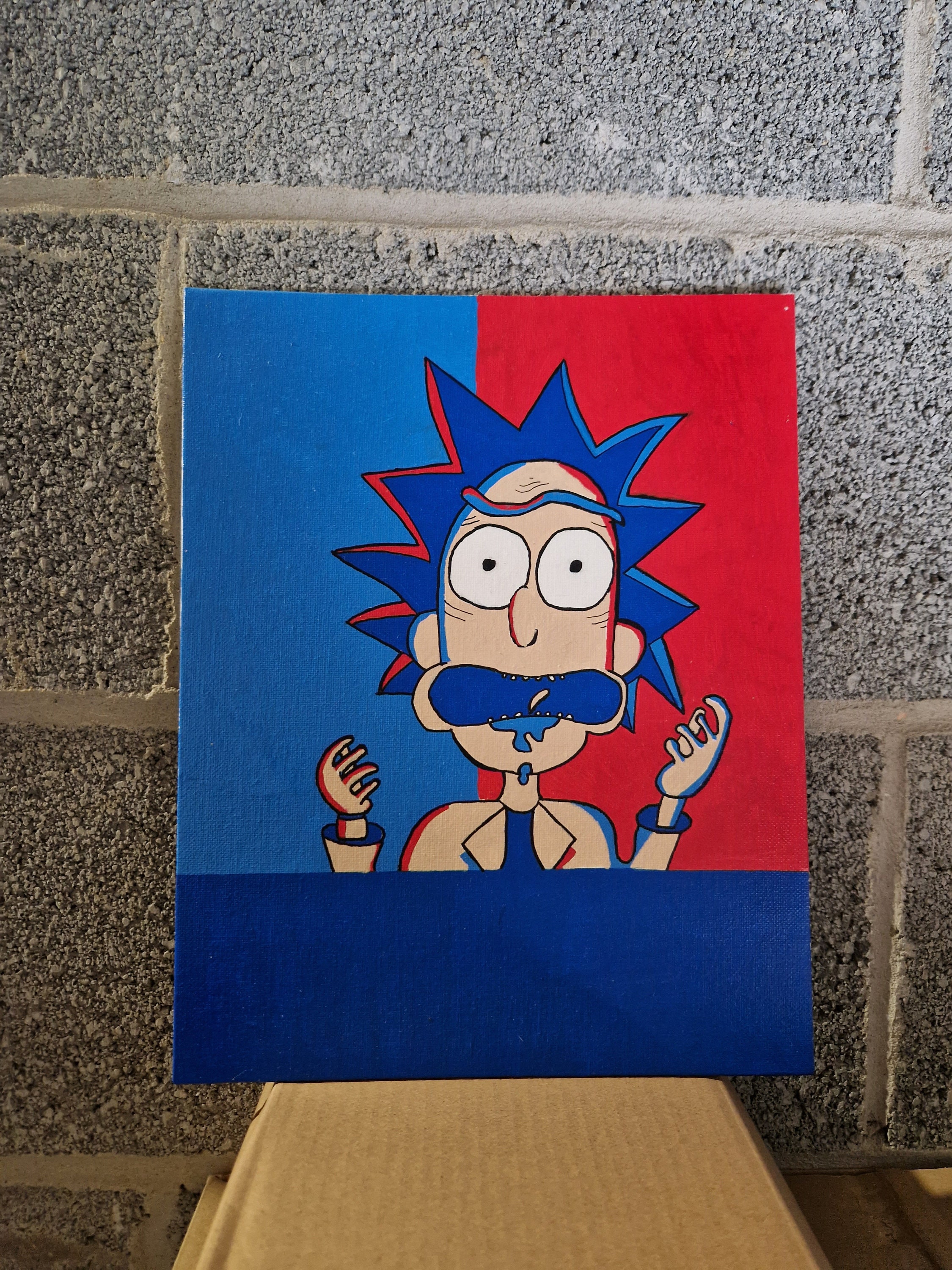 Rick and Morty Street Art Pop Art Stencil Canvas - Etsy