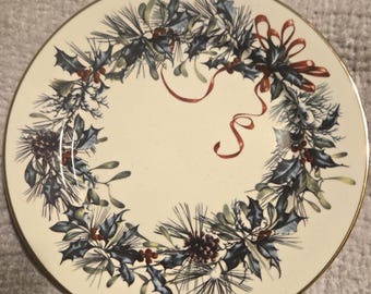 Holiday Favorite  Elegant Winters Greeting Fine China 6.5" bread plate(s) by Lenox made in the USA