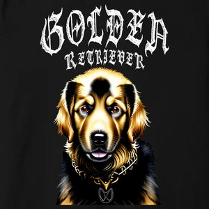 Black Metal Golden Retriever