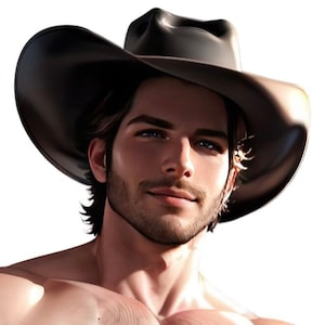 Male body pillow case of a hot cowboy with full frontal and a great back side #4