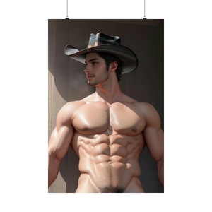 hot cow boy poster