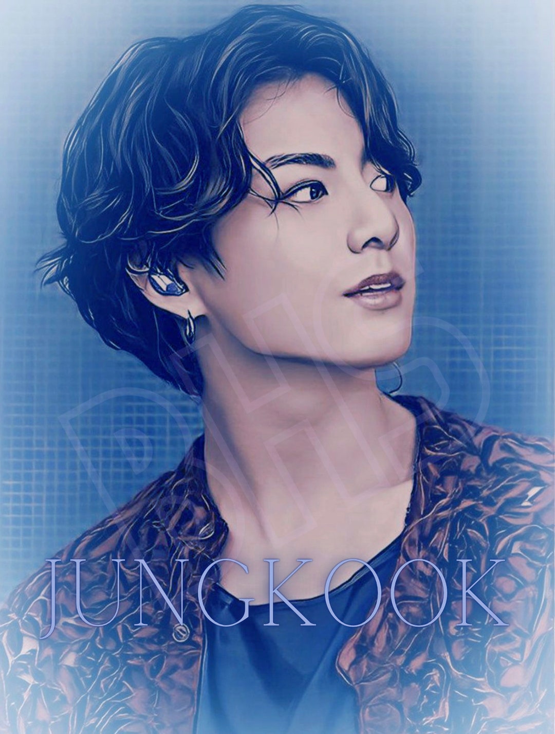 BTS Jungkook Fan Art Etsy