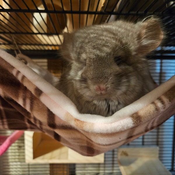 Fleece Hammock for Chinchillas / Small Pets