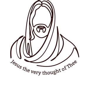 Jesus The Very Thought Of Thee Printable, LDS Hymns, Digital Download, Sacrament Hymn, Relief Society Ministering Sister Gift, Jesus Christ