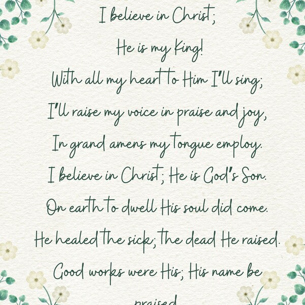 Believe in Christ - Etsy