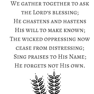 Thanksgiving digitaler Download, We Gather Hymn, HLT druckbare, Frauenhilfsvereinigung, Schwester Geschenk, christlicher Digitaldruck, Dekoration