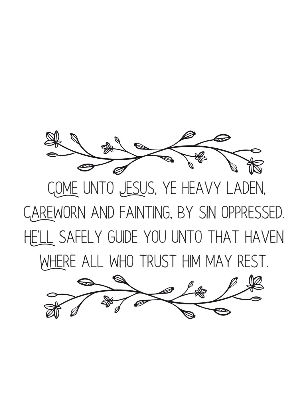 Christian Digital Download, LDS Hymn Download, Ministering Printable ...