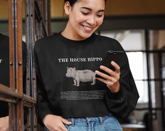 Het cropped sweatshirt van het huisnijlpaard