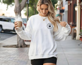 Koffie. Lesgeven. Repeat - sweater