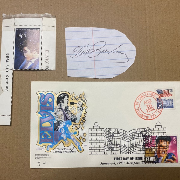 Elvis Presley Autographed Paper