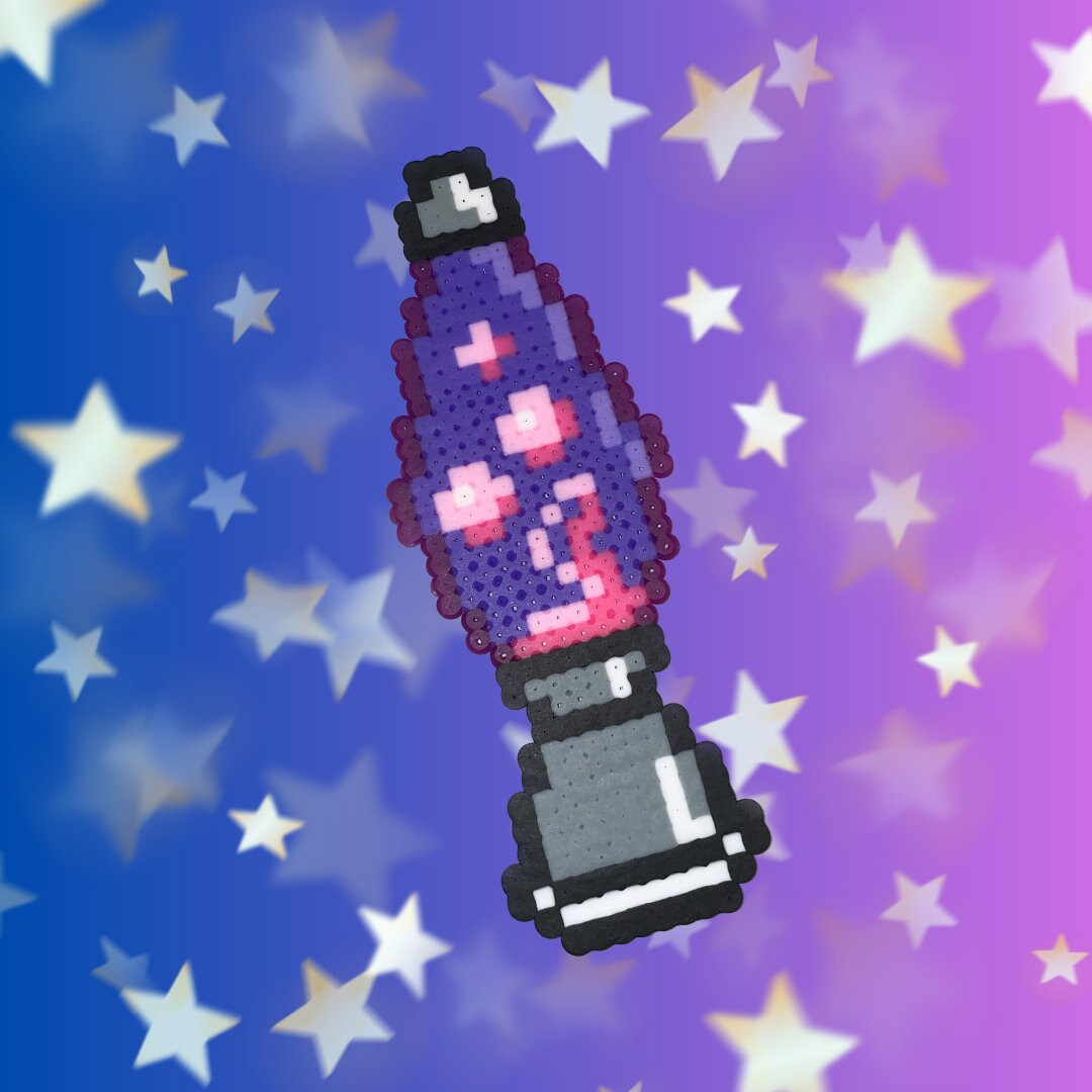 Perler Bead Lava Lamp Perler Bead Design Perler Bead Etsy Canada