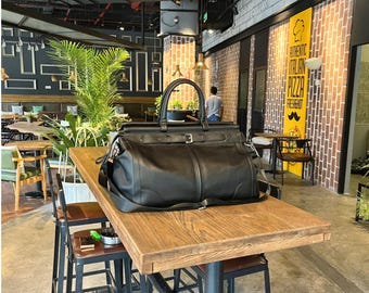 Faux Leather Duffel Bag | Travel Bag | Luxury | High-End