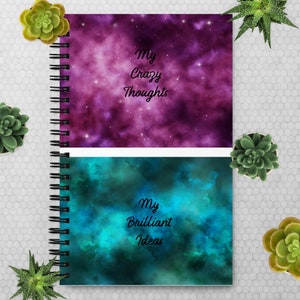 Tagebuch Notizbuch | Verrückte Gedanken Journal | | Geniale Ideen | Geschenk für sie | Journal für psychische Gesundheit | Dinge, die ich nicht laut sagen kann Journal