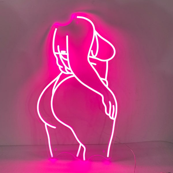 Woman Neon Light, Neon Sign Light Decor, Body Bedroom Neon Sign, Bedroom Neon Lights, Home Neon Lights, Woman Wall Decoration