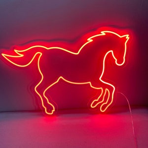 Horse Neon Light, Horse Decor, Horse Room Decor, Horse Wall Art