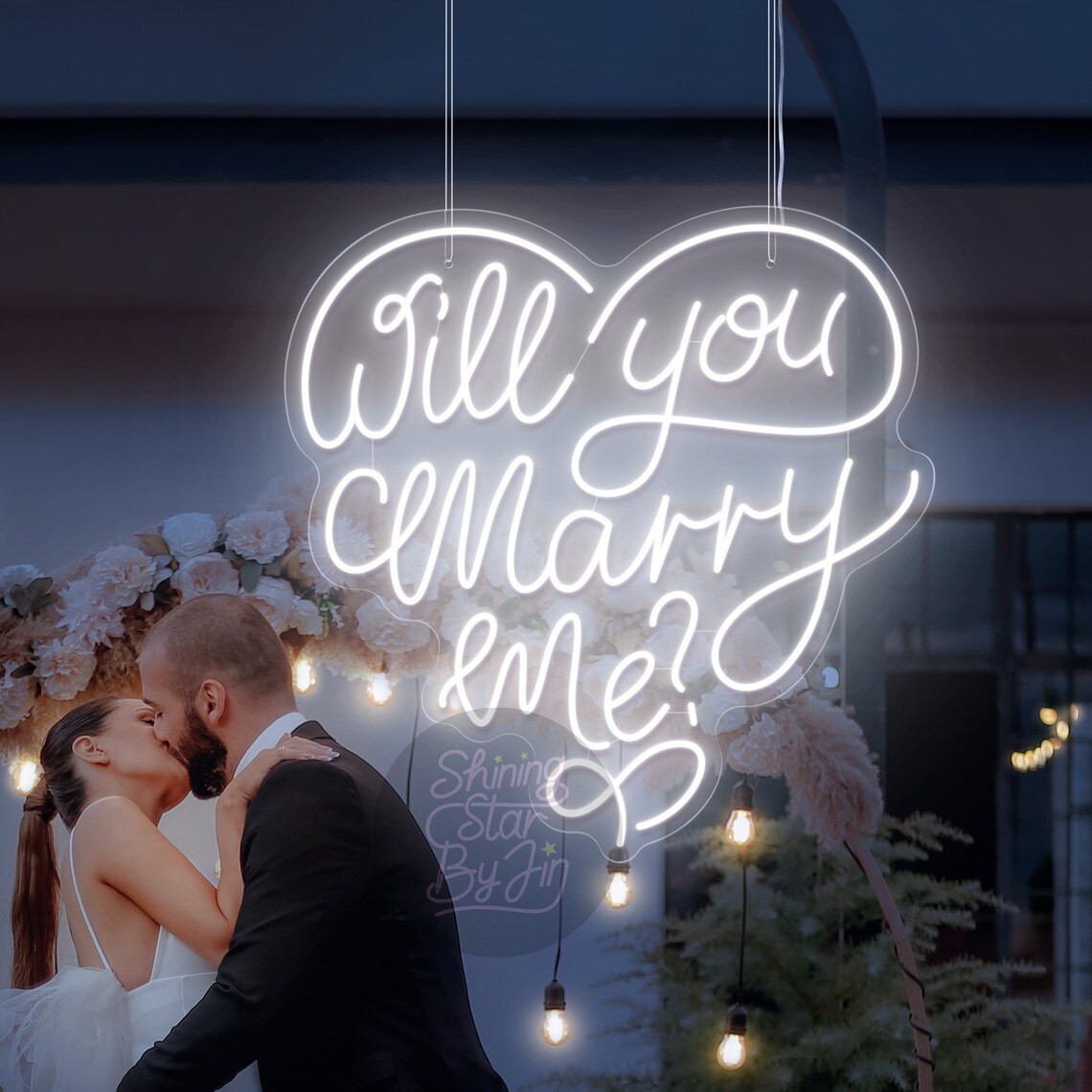 Will You Marry Me Sign, Custom Wedding Neon Sign, Perfect Proposal ...
