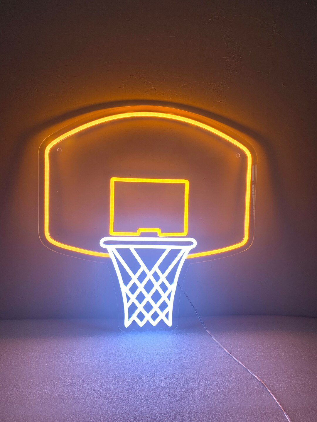 Basketball Hoop Neon Light, Basketball Hoop Room Decor, Basketball Hoop