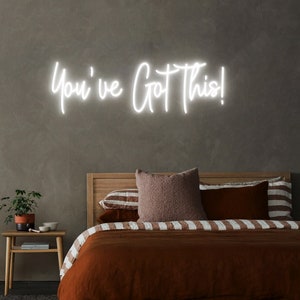 You&#39;ve Got This, Custom Neon Sign for Office, Gym, Fitness Studio Decoration, Motivational Quotes for Home