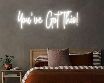 You've Got This, Custom Neon Sign for Office, Gym, Fitness Studio Decoration, Motivational Quotes for Home