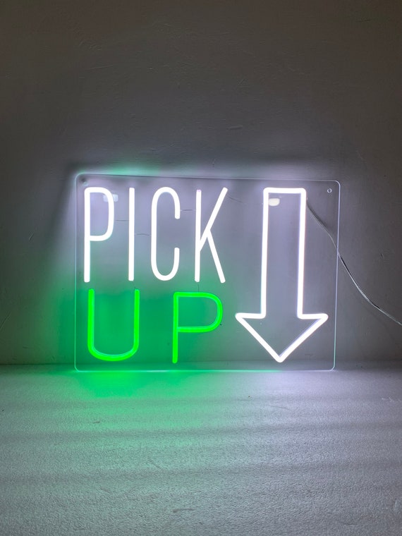 Pick up Here Sign, Pick up Here Led Neon Sign, Custom Color for