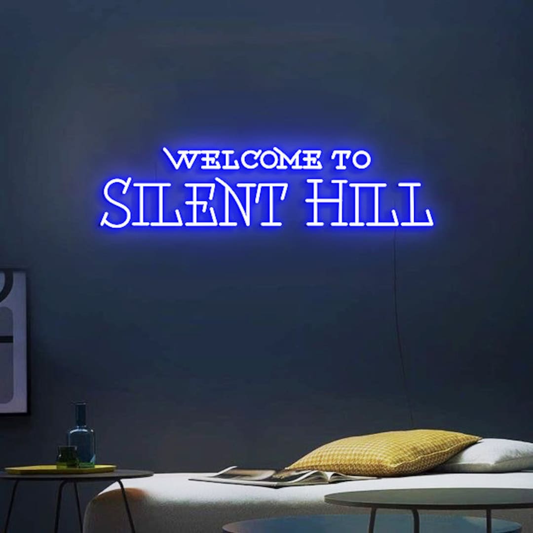 Welcome to Silent Hill, Neon Light Sign Wall, Silent Hill Wall Decor - Etsy