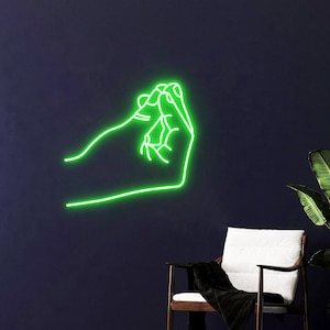 Italian Hand Gesture, Neon Light Signs, Gesto Italiano, Italian Slang, Italian Hand Wall Decor Art