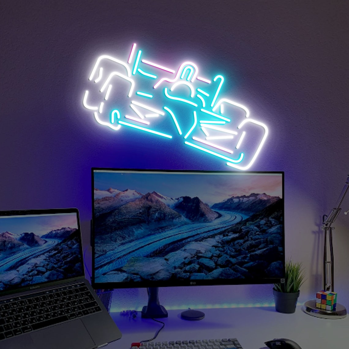 Neon Remote Control Car Sign Race Car Neon Sign, Racing Car Neon Sign, Neon Sign Light Decor, Racing ...