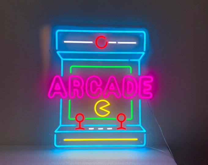 Arcade Neon Sign, Arcade Led Sign, Arcade Room Decor, Arcade Game Room Decor