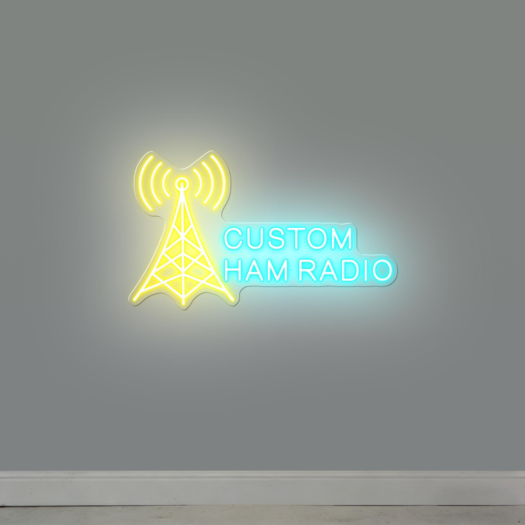 Personal Call Sign Personalized Ham Radio LED Neon Sign, Custom Call Sign, Ham Radio ...