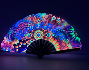 Mushroom Rave Hand Fan Accesorios Rave Accesorios Festival