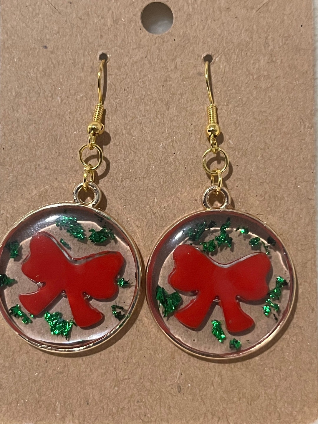 Handmade Christmas Earrings Unique Jewelry for Her Holiday Etsy