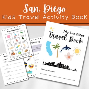 My San Diego Travel Book | Travel Activities for Kids | Adventure San Diego Travel Journal