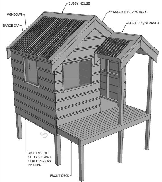 Cubby House Playhouse 