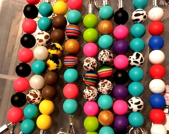 Silicone Beaded curb strap/nose band
