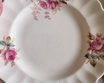 Vintage Porcelain Salad Dessert Plate Copeland Spode "Dubarry"