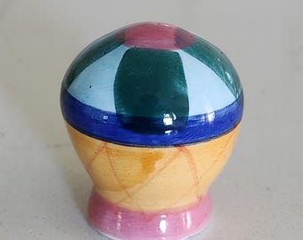 18 pomos de cerámica vintage con forma de globo aerostático de Laurey Pottery – Herrajes de cerámica pintados a mano